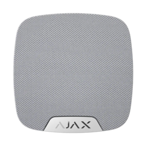 Brezžični alarm AJAX HomeSiren WH, dodatna oprema za alarmne sisteme Ajax, bela barva.