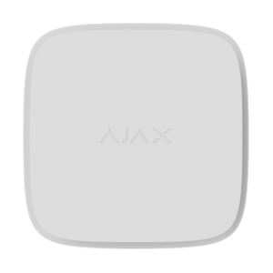 Ajax FireProtect 2 RB detektor za brezžične alarme, zaznava toploto in CO, znamka Ajax, bel model.
