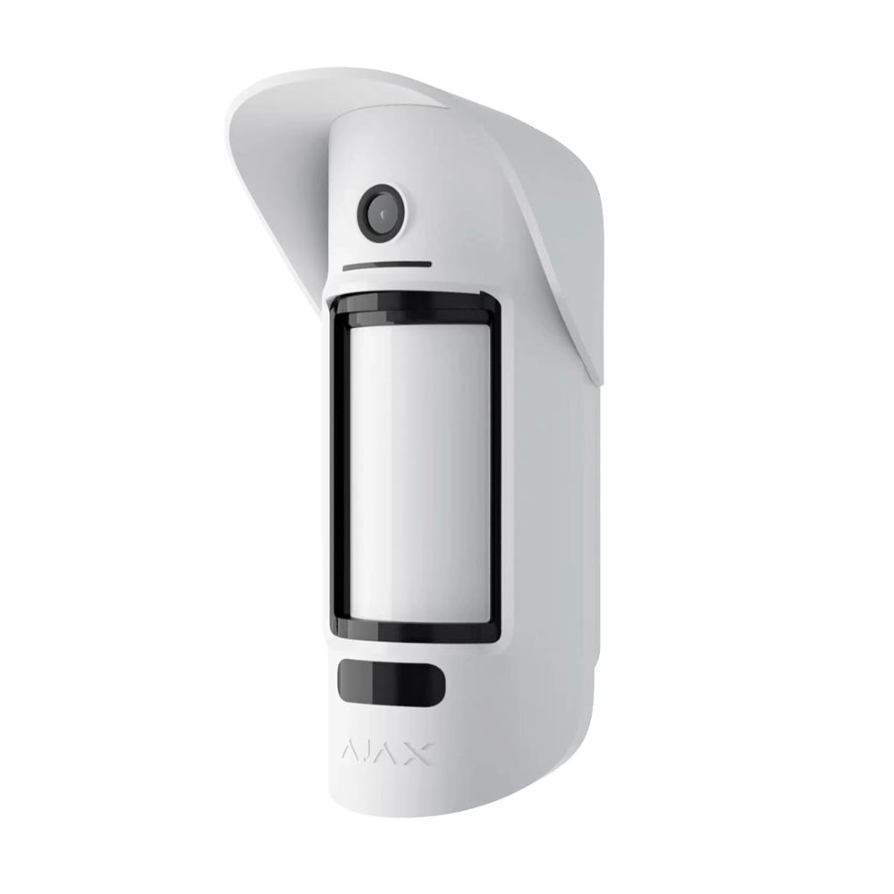 Ajax MotionCamera Outdoor (PhOD) WH brezžični detektor za alarmne sisteme na prostem.
