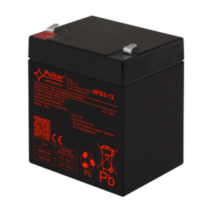 Akumulator 12V 5Ah Pulsar za UPS in IT opremo, zanesljiv vir energije za varnostne sisteme.