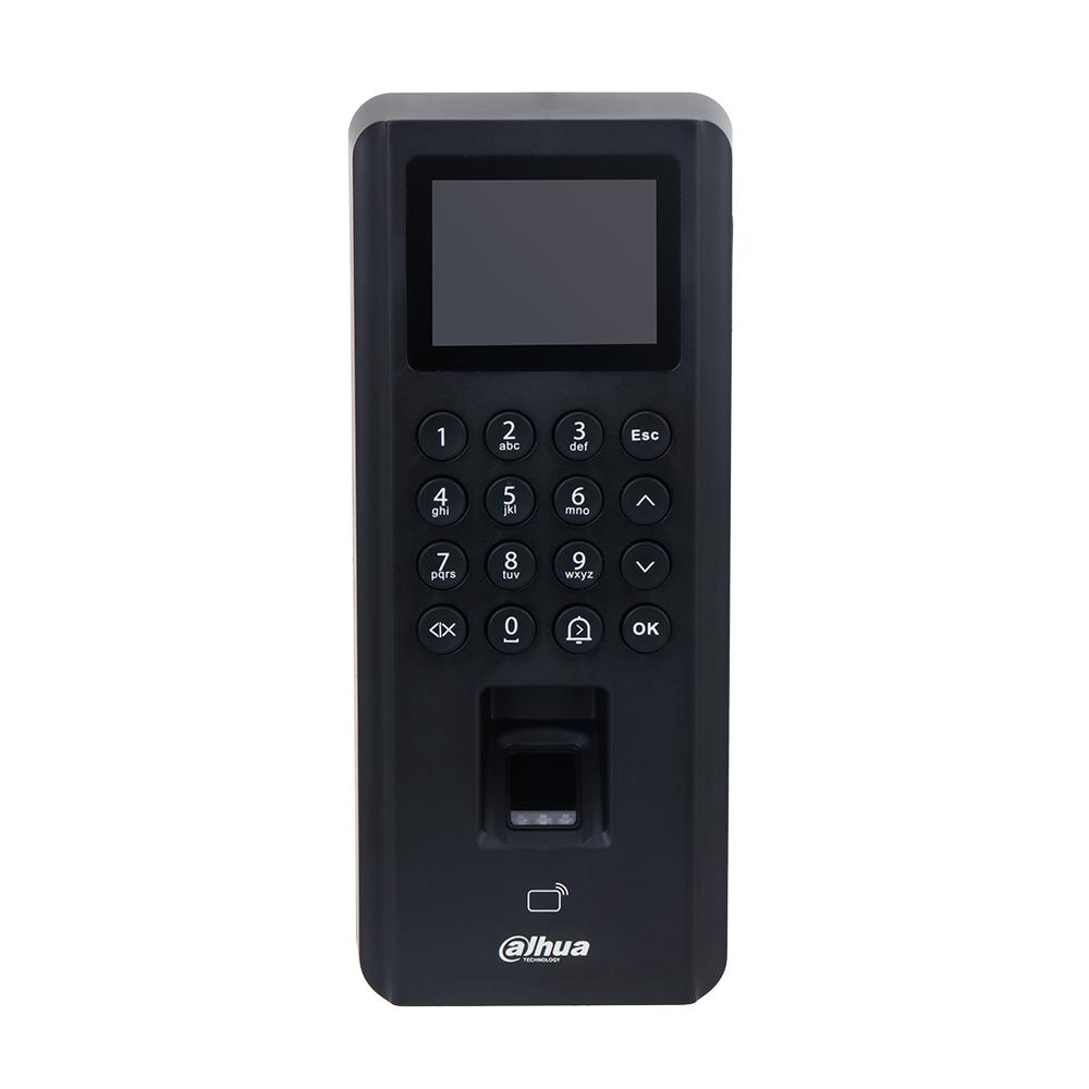 Biometrični terminal Dahua DHI-ASI2212J-PW za kontrolo pristopa, napredna varnostna rešitev.