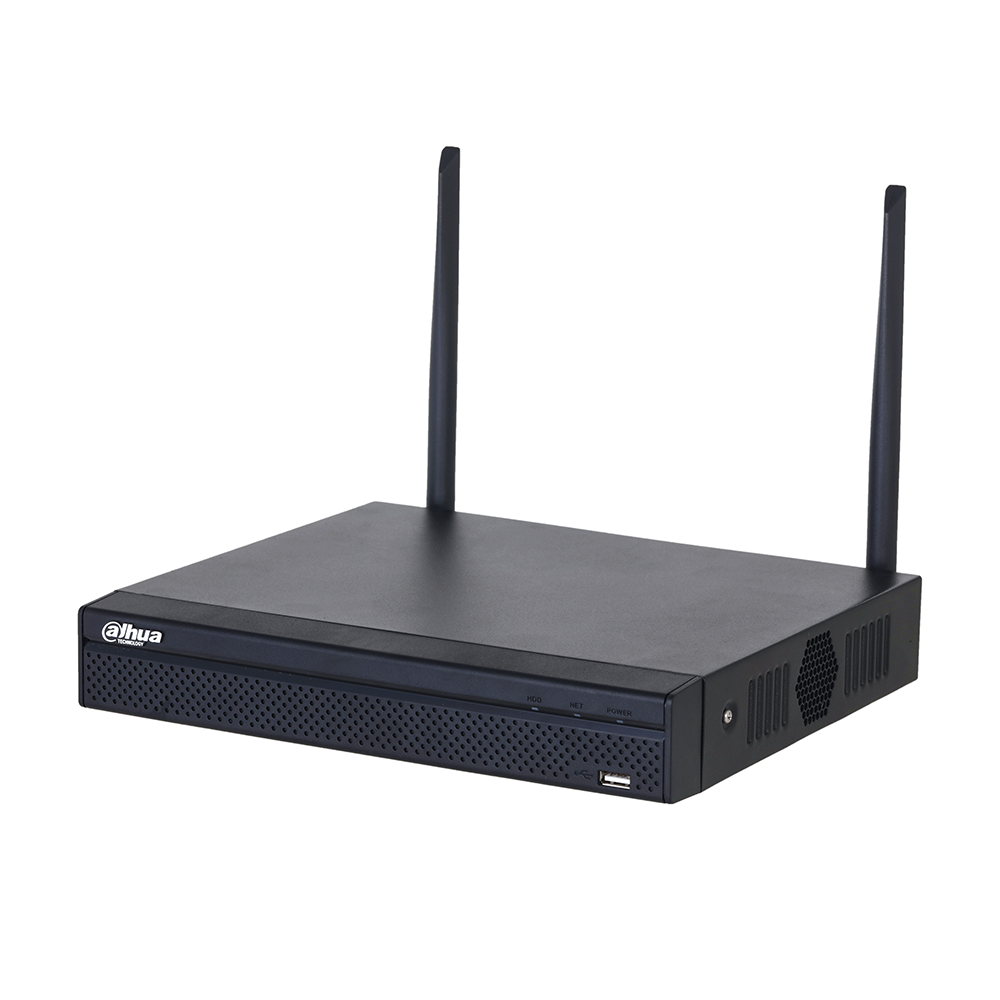 Dahua DHI-NVR1108HS-W-S2-CE digitalni snemalnik za videonadzor, brezžična povezava, kompaktna zasnova.