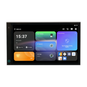 Videofon Dahua DHI-SCP3024A-B, notranji IP model, idealen za varnost in komunikacijo doma.