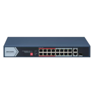 Hikvision stikalo DS-3E0318P-E/M, IT oprema, switch za mrežno povezovanje.