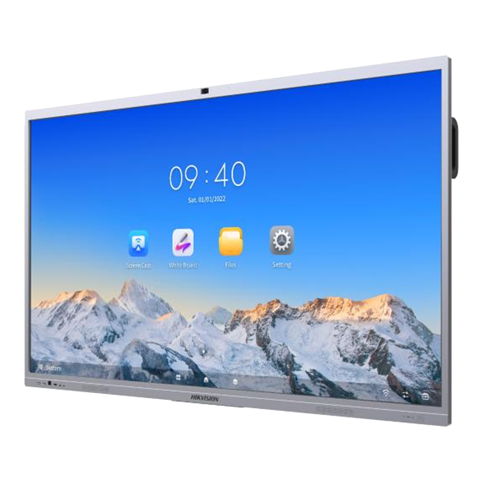 Interaktivni zaslon Hikvision DS-D5C75RB/B z naprednimi funkcijami za izboljšano uporabniško izkušnjo.