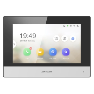 Hikvision videofon DS-KH6320-TE1, notranji IP model za varnostne sisteme.