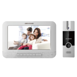 Hikvision DS-KIS202 videodomofon, 2-žilni kit, idealen za varnost doma, kategorija videofoni.