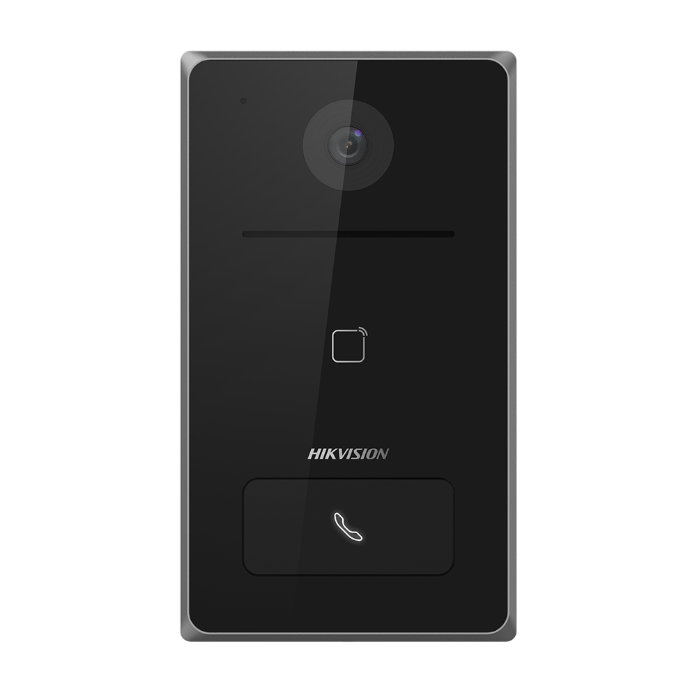Hikvision DS-KV6133-WME1 IP videofon za zunanje prostore, idealen za varnost in komunikacijo.