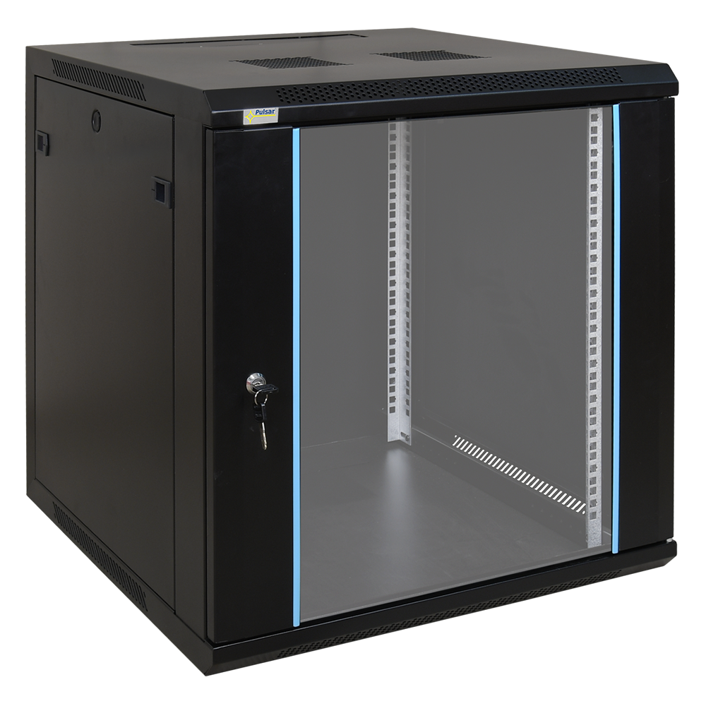 Rack omara Pulsar RW1266 za IT opremo, idealna za organizacijo strežniške opreme in dodatkov.