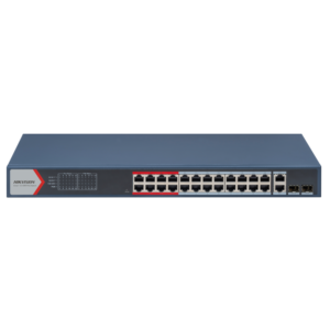 Hikvision stikalo DS-3E1326P-EI, IT oprema, idealno za mrežna povezovanja in upravljanje.