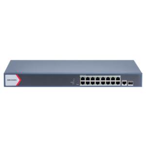 Hikvision stikalo DS-3E1518P-EI, IT oprema, idealno za mrežno povezovanje in upravljanje.