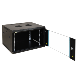 Rack omara Pulsar RWA664 za IT opremo, model RWA664, idealna za organizacijo strežniške opreme.